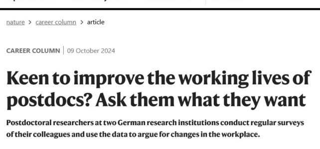 A call to action – we need more postdoc surveys!