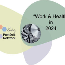 Leibniz Postdoc Network Logo "Work & Health" in 2024