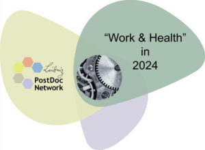 Leibniz Postdoc Network Logo "Work & Health" in 2024