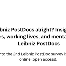 Report of the 2nd Leibniz PostDoc survey now published!